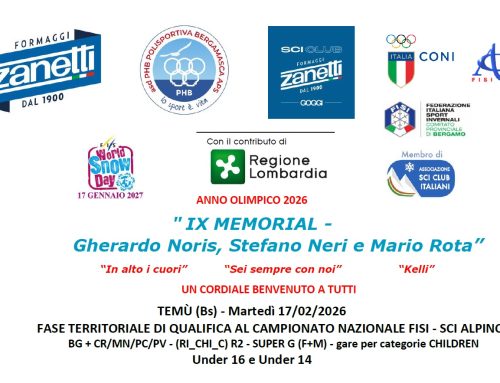 IX MEMORIAL – Gherardo Noris, Stefano Neri e Mario Rota